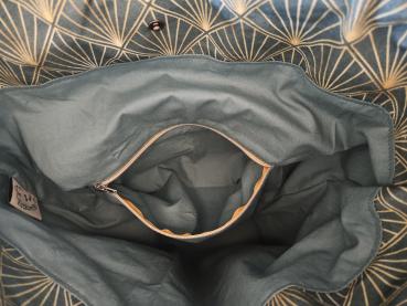 Preview: Shopper Tasche gelb grün