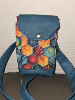 Handytasche petrol bunt