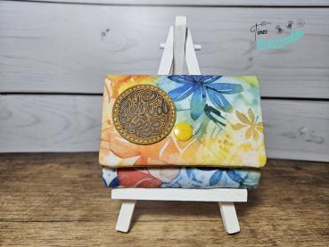 Geldbörse bunte Blumen