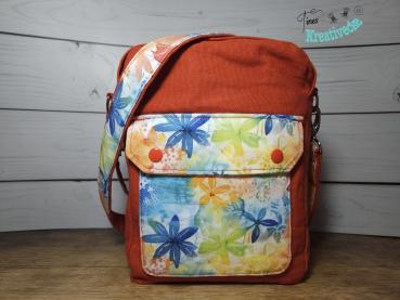 Umhängetasche mit Blumenprint