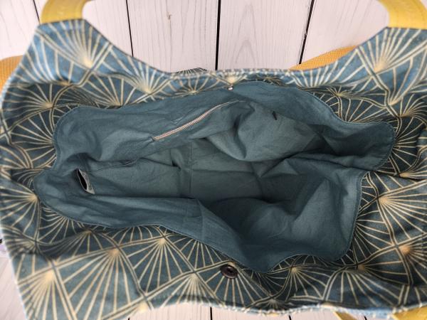 Shopper Tasche gelb grün