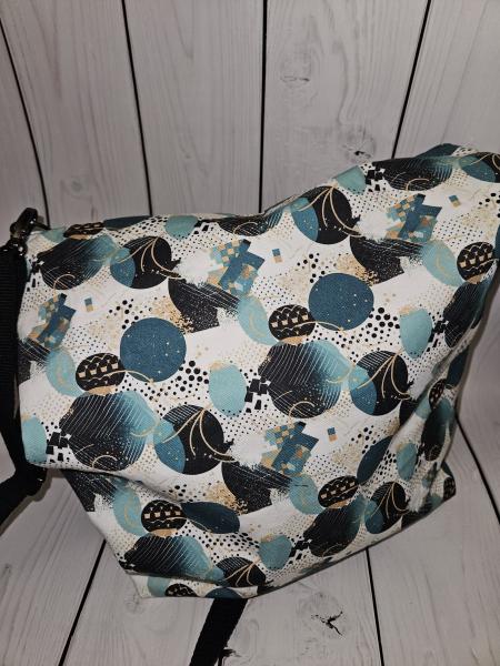 Shopper Tasche schwarz türkis