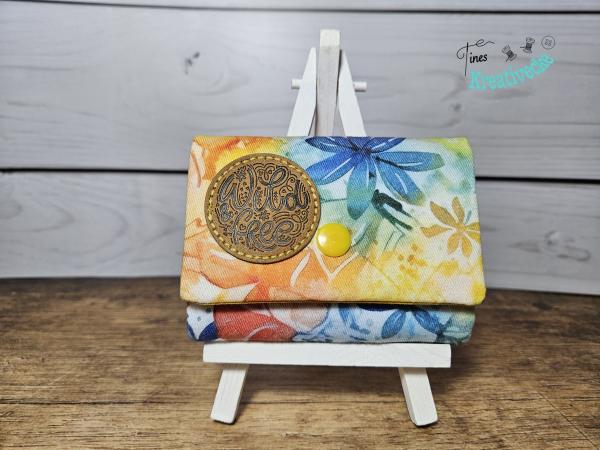 Geldbörse bunte Blumen